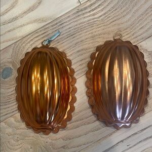 Vintage Copper Wall Molds jello 2.5 cups